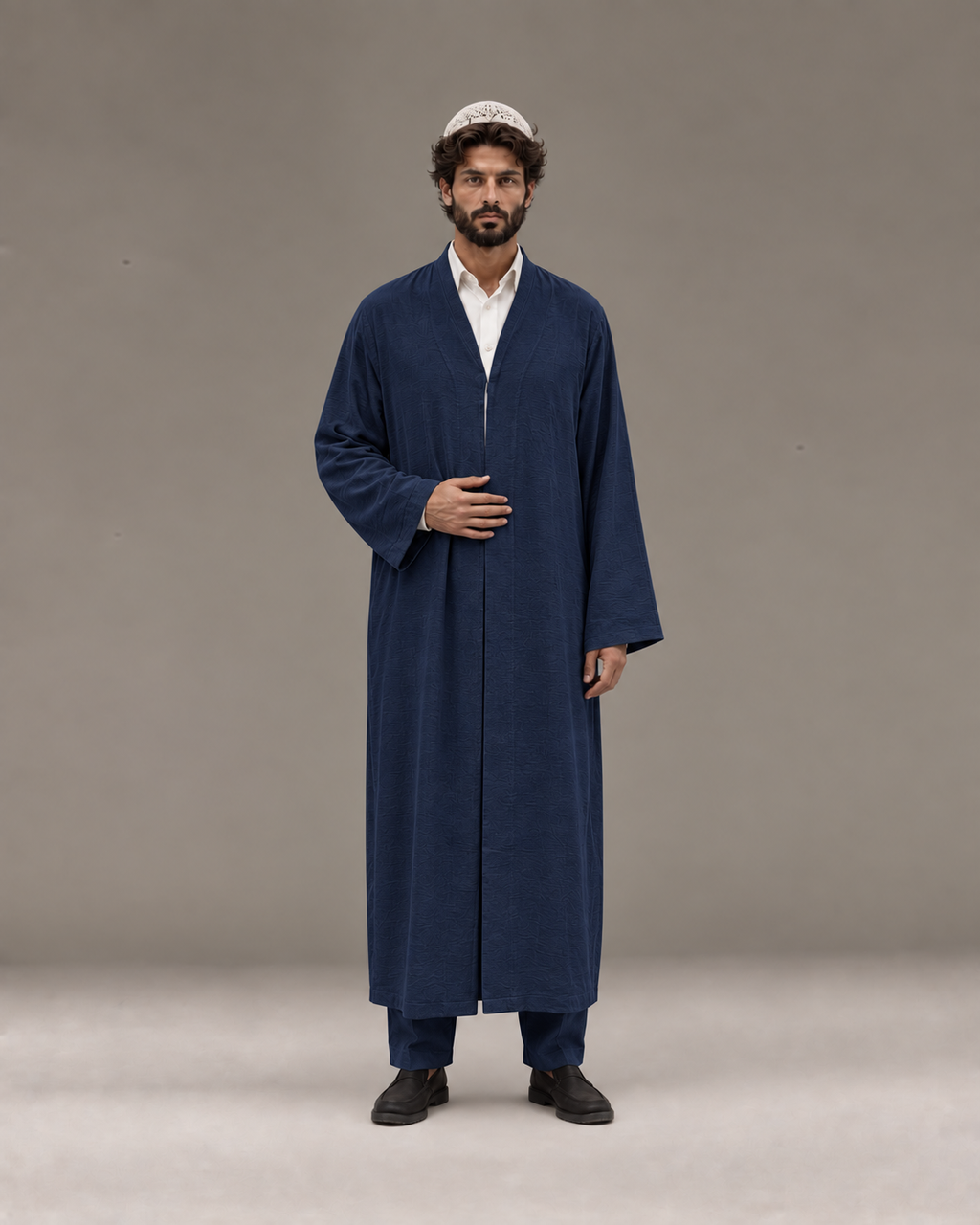 Klasik Kesim Erkek Namaz Cübbesi – Lacivert